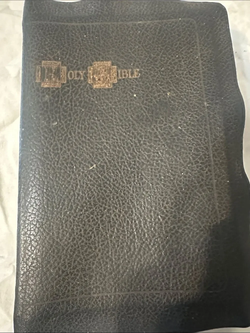 Vintage Cyclopedic Indexed Holy Bible Red Letter Edition Leather